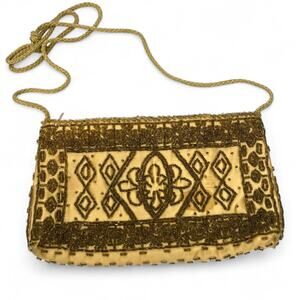 Antique vintage 20's 1920's beaded handbag Clutch Purse Crossbody Art Deco bag